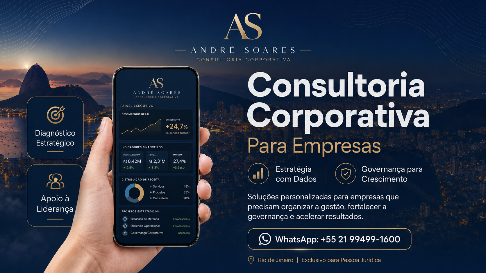 Dashboards e indicadores de crescimento empresarial