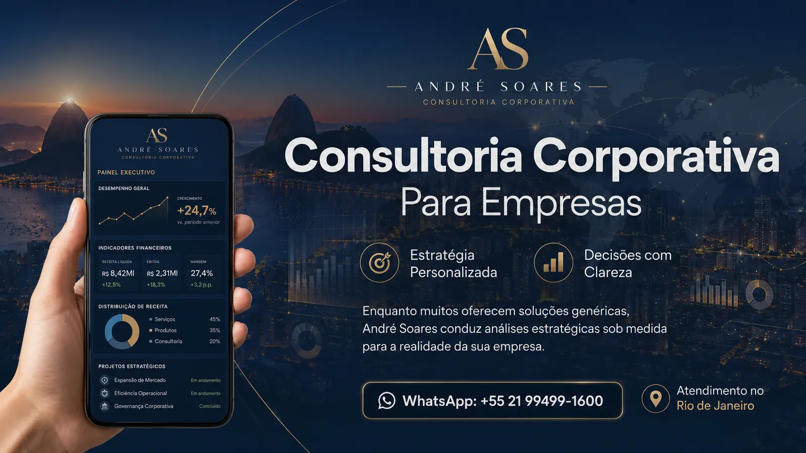 Dashboards e indicadores de crescimento empresarial