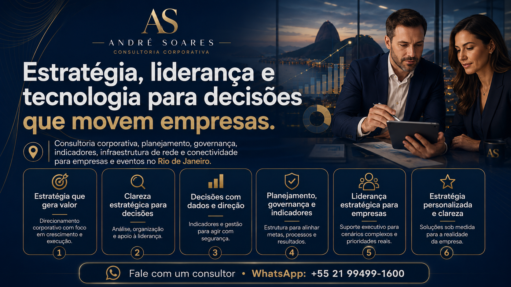 Apresentação institucional integrada da consultoria corporativa André Soares