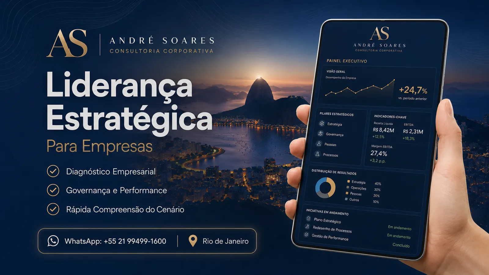 Reunião estratégica corporativa no Rio de Janeiro